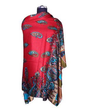 Women Stole Ambi Design red